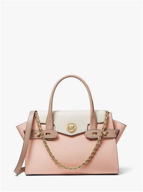 michael kors pink color block purse